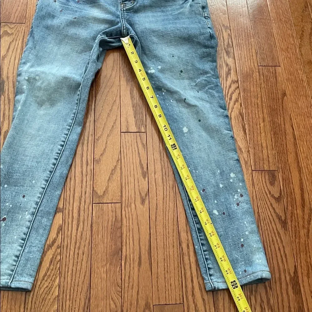 Purple Brand Paint Splatter Style No. P002 Skinny Jeans Sz 30